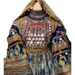 Fournisseurs directs d'usine, prix de gros, robes afghanes pour femmes, tenues de mariage et de fête, broderies lourdes faites à la main, robes afghanes Kuchi. - Product Image 1