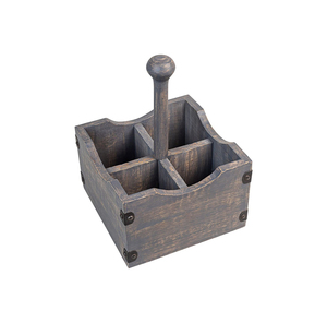 Luxury Wooden Tableware <b>Caddy</b> with Functional Design for Organized Dining Experiences - Product Image 4