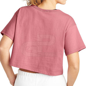 Camiseta Corta Moderna e Informal para Mujer, Corte Cuadrado, Material Suave y Estilo Urbano - Product Image 2