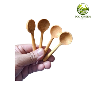 Cuillère à salade en bois de haute qualité, faite à la main, ustensile en bois naturel pour la cuisine et la restauration - Product Image 5