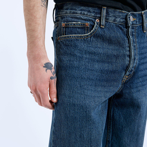 Wholesale Custom Design <b>Men</b>’s Slim Fit Skinny Stonewashed Jeans High Quality <b>Stretch</b> Denim Casual Fashion Pants - Product Image 4