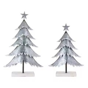 Luxury Metal <b>Christmas</b> <b>Tree</b> Ornament Premium Festive Accent for Winter Home Styling - Product Image 1