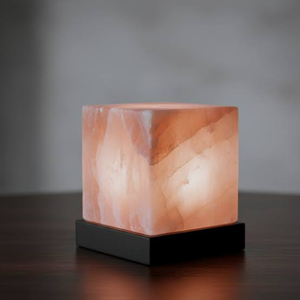 Lampe de sel rose de l'Himalaya naturelle haut de gamme, authentique, en cristal, pour éclairage de table, avec logo personnalisé, service OEM, taille OEM, marque privée - Product Image 1