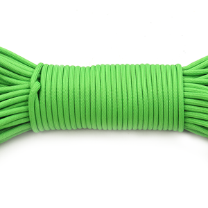 Cuerda de Paracord Verde Neón de 4 mm, Tipo 550, Cordón de Nailon Utilitario para Camping, Supervivencia, Manualidades y Bricolaje - Product Image 2