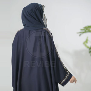 Kaftan Abaya ouvert sur le devant, style moderne et modeste, pour un look tendance - Product Image 4