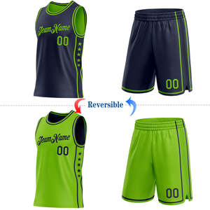 Ensemble Maillot et Short de Basketball Réversibles 2026 en Tissu Mesh Personnalisable pour Hommes et Femmes – Tenue de Sport d'Équipe en Gros de Haute Qualité - Product Image 1
