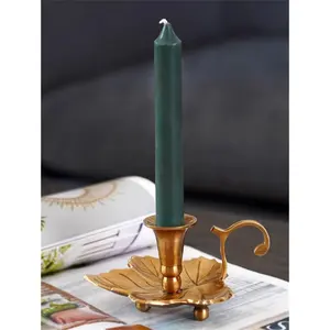 Support de bougie artisanal en acier inoxydable, écologique, décoration d'intérieur, design feuille d'or, thèmes de porte-bougies, Saint-Valentin Zahid - Product Image 6