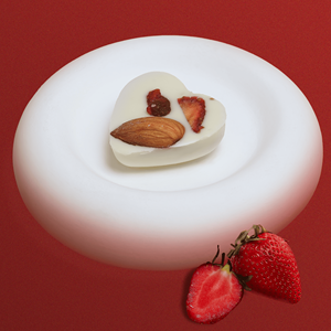 Vente en gros de chocolat composé blanc OEM avec saveur de yaourt à la fraise, noix et fruits secs assortis - Product Image 4