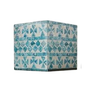 Handmade Wooden Tissue Box with Mother of Pearl Inlay for Home Decor - Product Image 5