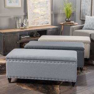<b>Storage</b> Ottoman Stylish <b>Stool</b> with Hidden <b>Storage</b> Space for Home or Office Use - Product Image 2