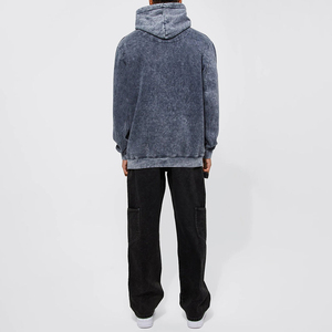 Suéter de Invierno para Hombre, de Poliéster y Algodón, Lavado Ácido, Color Sólido, con Logotipo Personalizado, Manga Larga, Corte Regular, Ecológico, de Alta Calidad - Product Image 3