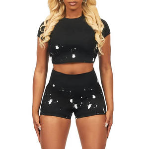 Conjunto de camiseta y pantalones cortos de yoga para mujer, ropa deportiva de verano, logotipo personalizado, Pro Comfort - Product Image 4