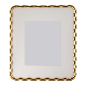 Cadre de miroir de forme carrée en laiton de haute qualité finition or et argent pour les hôtels de mariage salles de bain Restaurants - Product Image 1