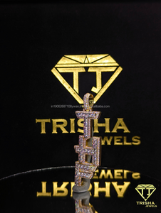 จี้ "THP" แบบสั่งทำพิเศษ ผลิตจากเงินแท้ 925 ประดับเพชรโมอิสซาไนต์ VVS ระยิบระยับ โดย Trisha Jewels - Product Image 3
