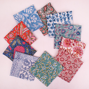 Summer Block Printed Bandana 100% Cotton Handmade Craftjaipur Breathable <b>Head</b> Neck Scarf Paisley Print Bohemian <b>Wrap</b> Unisex - Product Image 1
