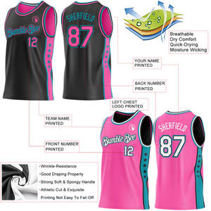 Trendy Double Sided Bball Outfit Design Custom Reversible Training Gear Breathable Mesh Sleeveless Jersey & Bottoms OEM Sets - Product Image 3