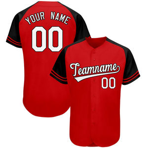 Maillots de baseball unisexes de haute qualité, nom du joueur, 100% polyester, chemises boutonnées, streetwear hip-hop - Product Image 2