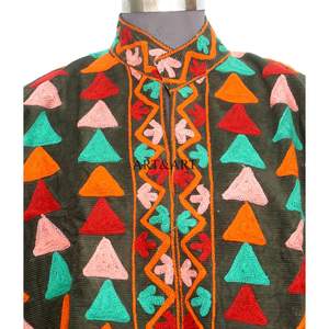 เสื้อแจ็คเก็ตคอตตอนปักลายสำหรับผู้หญิง ขายส่ง ผลิตจากผ้าฝ้าย 100% แบบควิลท์ ระบายอากาศได้ดี สไตล์โบฮีเมียนย้อนยุค เป็นมิตรกับสิ่งแวดล้อม จากโรงงาน - Product Image 3