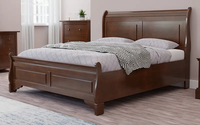 Lit King-Size Classique en Bois de Teck Massif – Ensemble de Planches en Bois Solide – Design Moderne de Qualité Supérieure – Confort Optimal pour Chambre et Hôtel – Écologique et Durable
