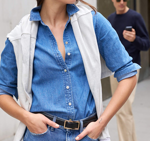 Camisas de Mezclilla Personalizadas de Fábrica para Mujer, Camisas de Manga Larga, Chaqueta de Mezclilla de Lujo para Primavera y Otoño - Product Image 5