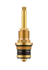 Cartucho de latón macizo tipo Queen con disco cerámico de elevación para grifos de fontanería, mezcladores, grifos de cierre y accesorios de reparación - Product Image 5