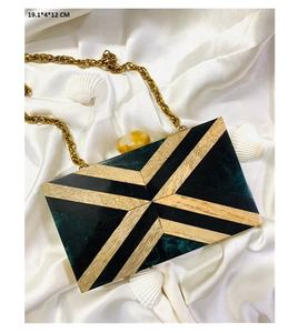 Designer Women's Resin Clutch Handbag Acrylic <b>Evening</b> Party Purse with Birthday Gift for Wedding and Bridal Occasions - Product Image 4