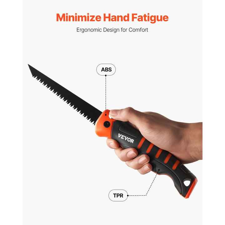 Foldable 5-Inch Jab Saw with Soft Grip Handle Drywall PVC Saw