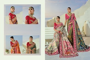 <b>Red</b> Blouse Multi Color Woven Patola <b>Silk</b> Saree Traditional Indian Sari For Women - Product Image 2