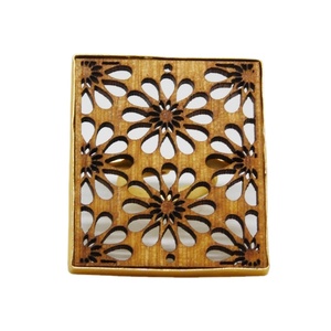 trending latest fashionable Designer handmade goldplated matte finishing wooden brass <b>ring</b> for <b>girls</b> and women - Product Image 1