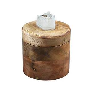 Recipiente de Almacenamiento de Madera Ecológico con Estampado de Esmalte de Madera de Mango para Té, Café y Artículos Esenciales de Cocina - Product Image 5