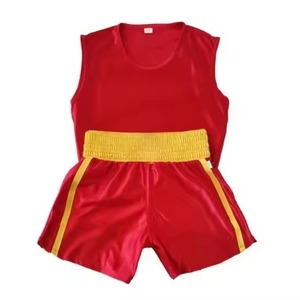 Uniforme de boxe personnalisé avec impression par sublimation sur toute la surface, 2 pièces, polyester à séchage rapide, logo de marque OEM, vente en gros en usine - Product Image 5