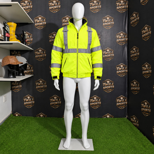 Chaqueta de trabajo reflectante de alta visibilidad, chaqueta de seguridad para construcción, almacén y trabajos en carretera - Product Image 4