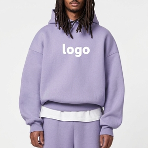 Sudadera con capucha premium de doble capa para hombre, personalizada, de algodón grueso, estilo streetwear estructurado, para marca de etiqueta privada. - Product Image 5