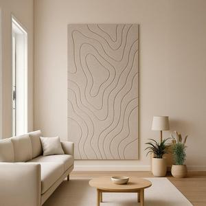 SwamiG TradeX Decoración para el Hogar, Moderna, Ligera, Ecológica, Impermeable, Rectangular, de Poliéster, Acústica, Absorbente de Sonido, para Dormitorio y Comedor - Product Image 1