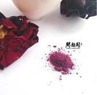 Poudre de rose rouge foncé naturelle KAIYANGE poudre de cristal de pétale de rose lyophilisée thé thé de beauté pour femmes poudre de thé Kombucha instantanée