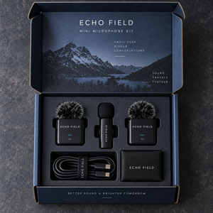Kit de microphone ECHO Mini personnalisé, boîte d'emballage en carton ondulé imprimée - Product Image 2