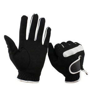 Gants de golf unisexes de haute qualité en cuir véritable Cabretta, logo personnalisé, nouvelle broderie, imperméables, antidérapants, poignées complètes. - Product Image 3