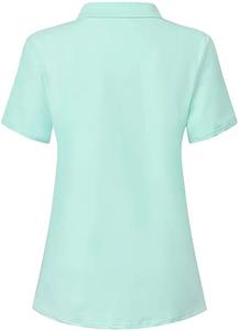 Camiseta Polo Deportiva Transpirable de Calidad de Exportación, Diseño de Logotipo Personalizable, Cuello en V, Camiseta Polo Pique para Mujer - Product Image 2