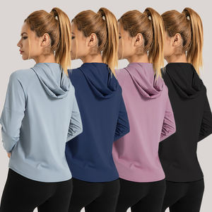 Solid Color Gym Fitness <b>Jacket</b> Yoga With Pockets Morning <b>Workout</b> White Yoga <b>Jacket</b> Quick-Dry Slim Yoga <b>Jacket</b> - Product Image 4