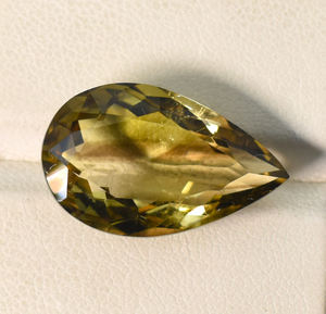 Piedra Preciosa de Cuarzo Limón Natural en Forma de Pera, 21X13.5X5 mm, 13.35 Quilates, Piedra Suelta para Joyería - Product Image 5