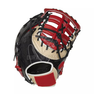Gants de baseball haut de gamme en cuir de vache véritable, confortables et adaptés à l'entraînement quotidien au baseball. - Product Image 2