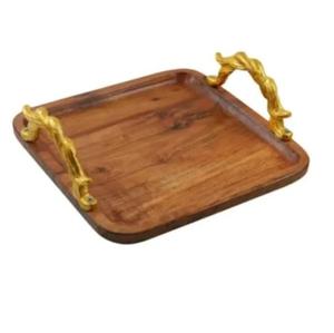 Bandeja Clásica para el Hogar, Hotel o Restaurante, Atractiva Bandeja de Servicio de Madera de Diseño Único a un Precio Económico - Product Image 6