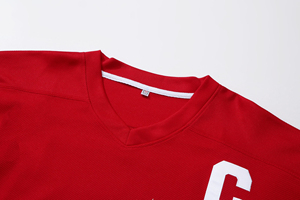 Jersey de Hockey sobre Hielo para Hombre, Gretzky 99, Rojo, Cuello en V, Manga Larga, Malla Transpirable, Capitán C, Impresión Sublimada - Product Image 6