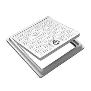 Couvercle de manhole en composite plastique renforcé de fibres de verre SMC durable, taille personnalisée, 10*10 cm - Product Image 2