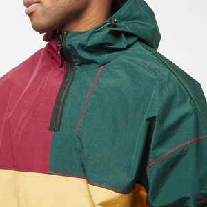 Wholesale Cut and Sew Manufacturer Color Block Windproof Jacket Fashion Sporty Activewear Outdoor Apparel Autumn Anorak Supplier - Product Image 6