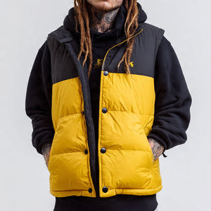 Reversible Waterproof Turtleneck Collar Puffer Vest Lightweight Sleeveless Winter Outerwear Factory Direct Custom Production - Product Image 3