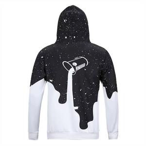 Sweat à capuche surdimensionné personnalisé pour homme, coupe courte et carrée, style streetwear, doublure polaire épaisse, imprimé - Product Image 1