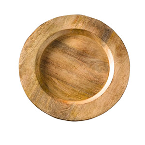 Assiette de présentation vintage marron brossé en acrylique et bois pour événements, fêtes, hôtels, restaurants – Décoration de table économique - Product Image 5