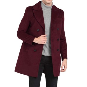 <b>Men's</b> <b>Long</b> Winter Overcoat Comfortable <b>Wool</b> Blend <b>Coat</b> Stylish Formal Casual Outerwear Wholesale Supplier Warm Winter Fashion - Product Image 3