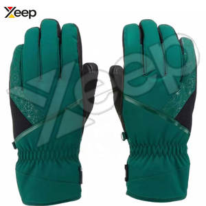 Guantes de Esquí de Cuero, Térmicos, Impermeables, Dedos Completos, Unisex, Cierre de Velcro, para Esquí de Descenso y Uso Invernal - Product Image 6